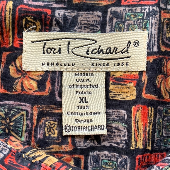 Vintage Tori Richard Aloha Shirt - Extra Large - Picture 7 of 8